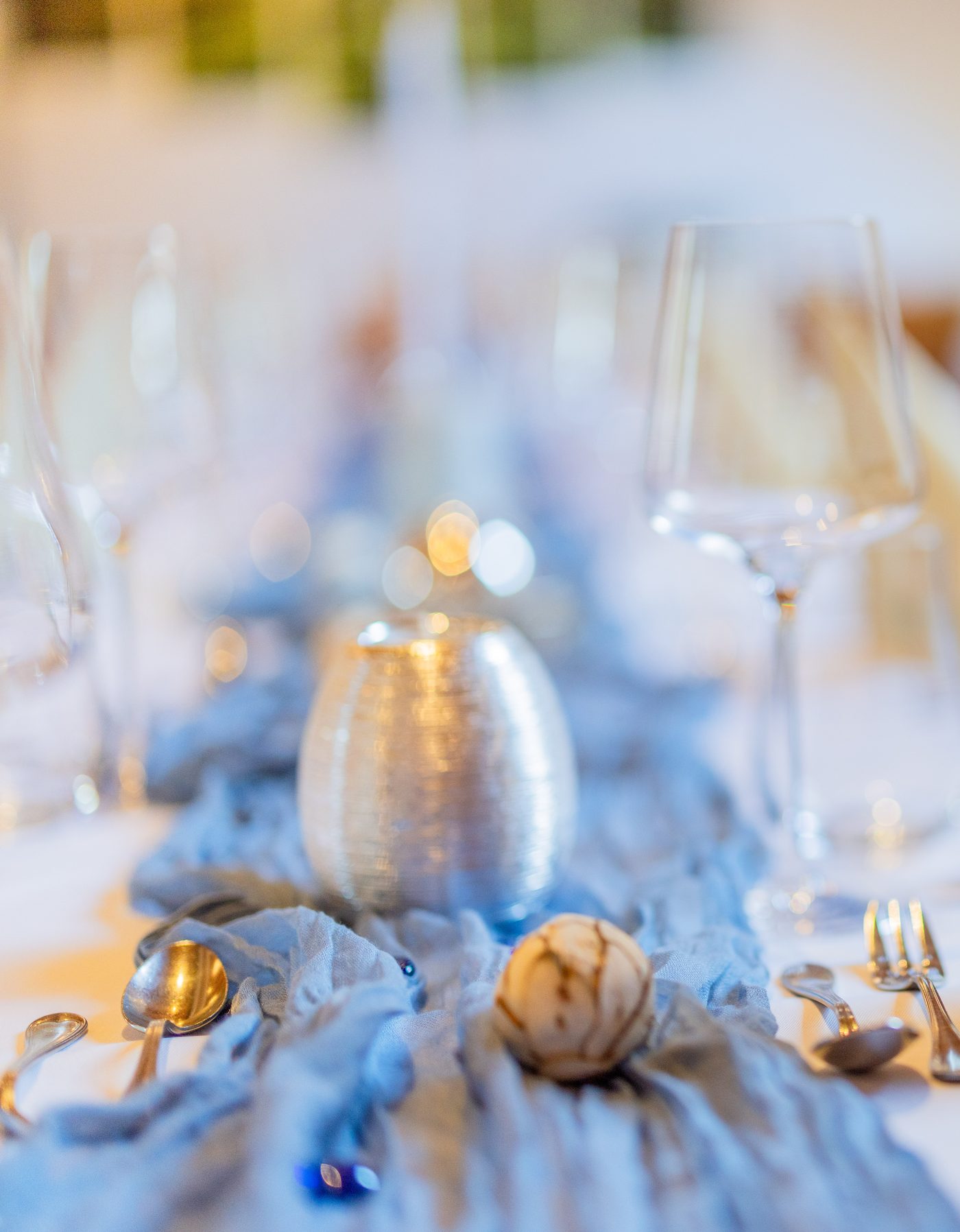 A table laid for a celebration